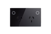 Touch Power Socket - GPO Socket - Shadow Black